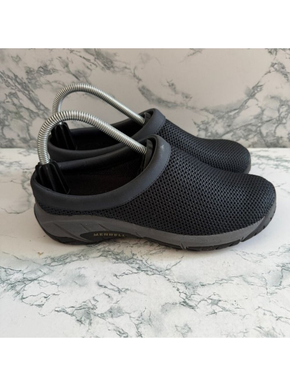 Merrell Women 8 Encore Breeze 3 Shoe Slip On Mesh Navy Blue Comfort Casual Clog